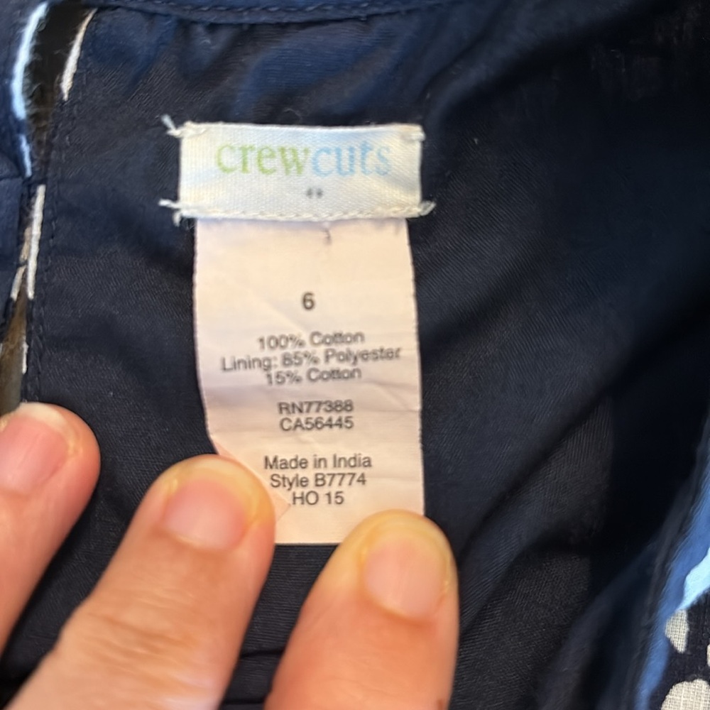 CrewCuts bird dress. Size 6. - Picture 2 of 4